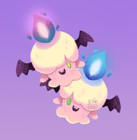 Image 2 of Halloween Pokemon Stickers- Litwick, Pumpkaboo and Trapinch