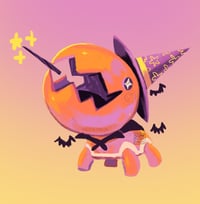 Image 3 of Halloween Pokemon Stickers- Litwick, Pumpkaboo and Trapinch