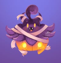 Image 4 of Halloween Pokemon Stickers- Litwick, Pumpkaboo and Trapinch