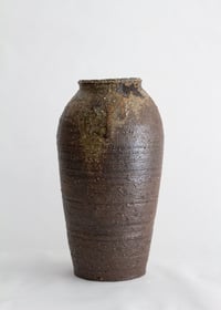 Image 3 of Vase grès brun minéral