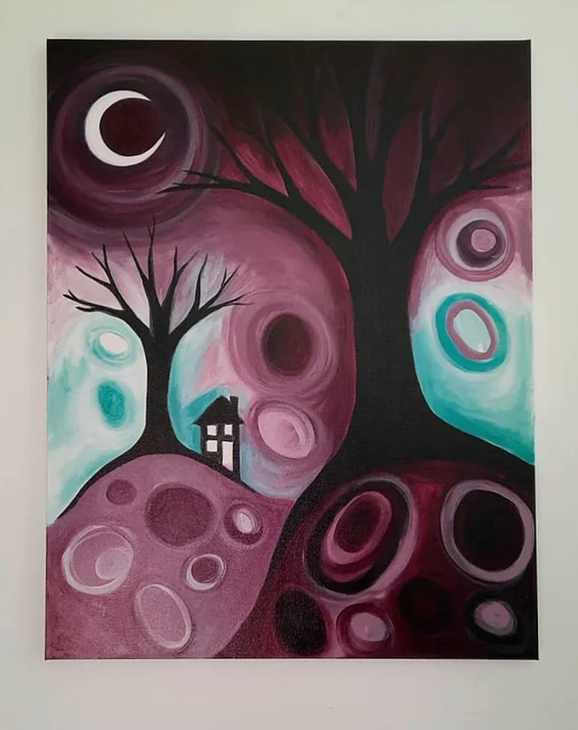 *Midnight Song* Original Canvas Painting