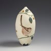 Long tailed tits & Pussy willow sgraffito vessel