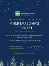 CPRE Gloucestershire's Carol Concert 2023