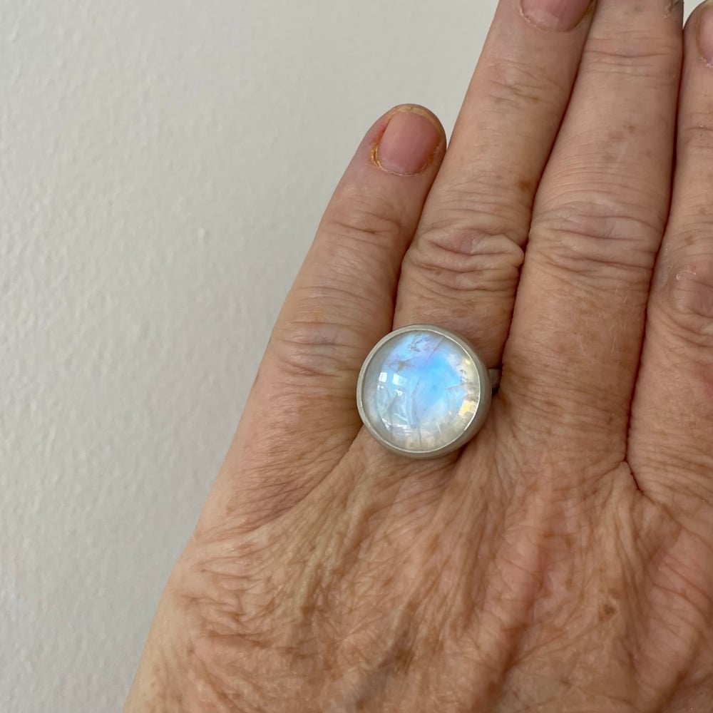 Image of MADE TO ORDER MOONSTONE STATEMENT RING