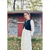 Image 3 of Luxe Black Wool Vest with ties/Multiple Sizes