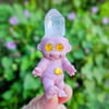 Ugly but Cute Crystal Troll  Pink & Polka dots  3"