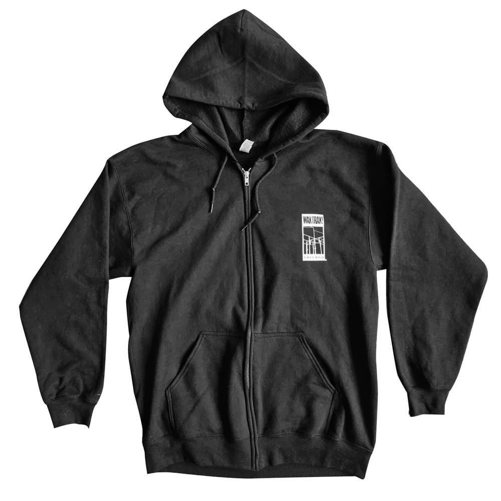 WAX TRAX! - Zip Hoodie / Wire Logo - Star Logo