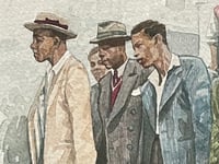 Image 3 of 'The First  Passengers Disembarking From The Empire Windrush. 