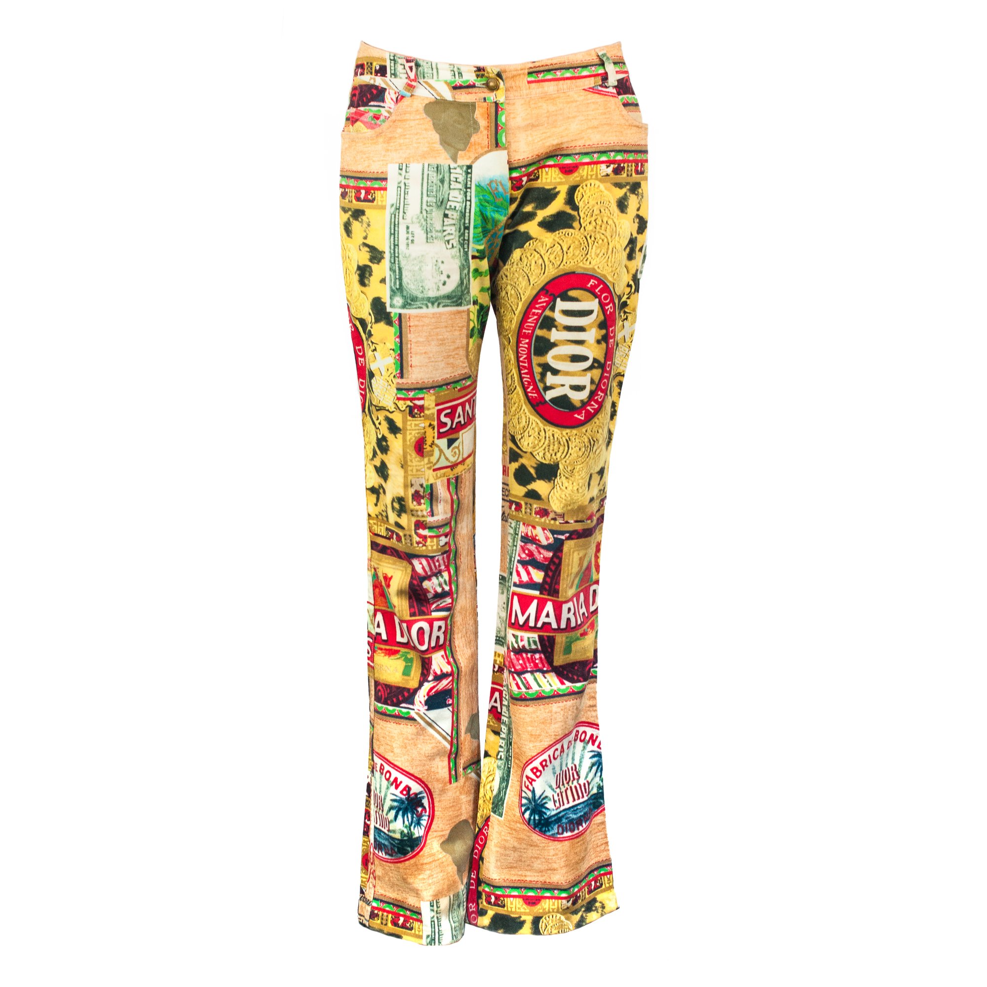 Image of Christian Dior 2002 Cuban Cigar Trousers