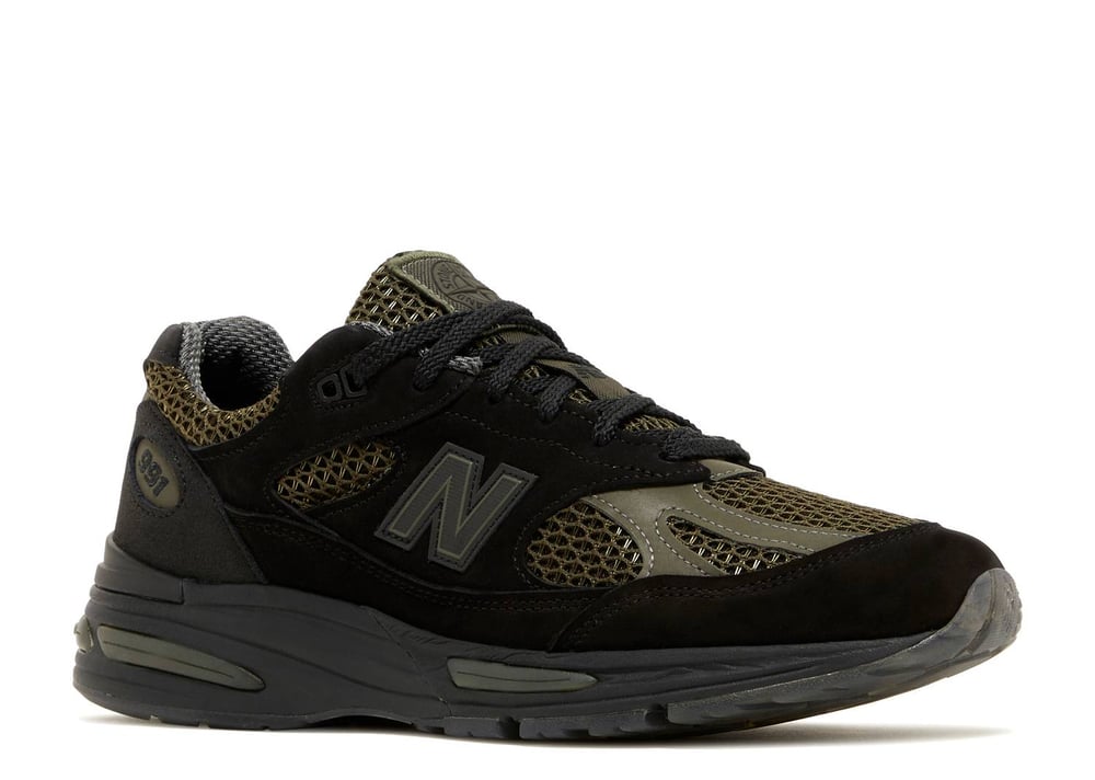 NEW BALANCE STONE ISLAND X 991V2 MADE IN ENGLAND 'BLACK'