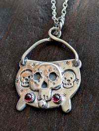 Image 3 of The Ancestors recycled silver cauldron pendant 