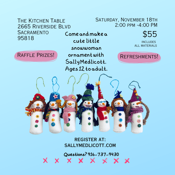 Image of Snow Woman Ornament Workshop