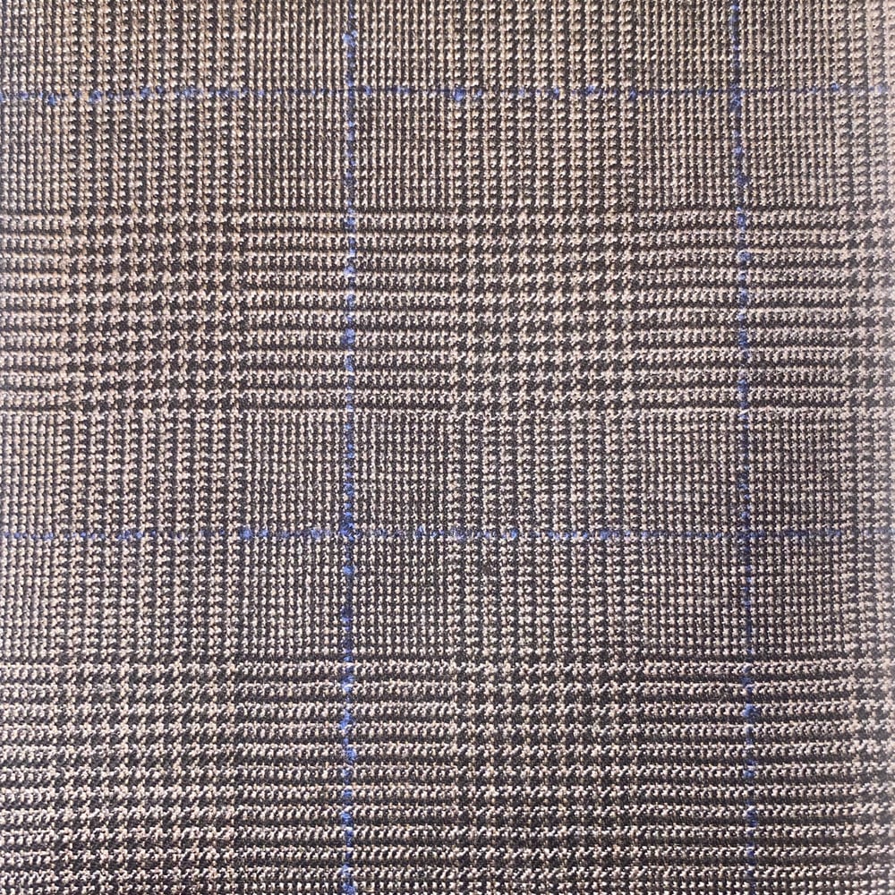 Image of Brown/Navy P.O.W. Signature Tie