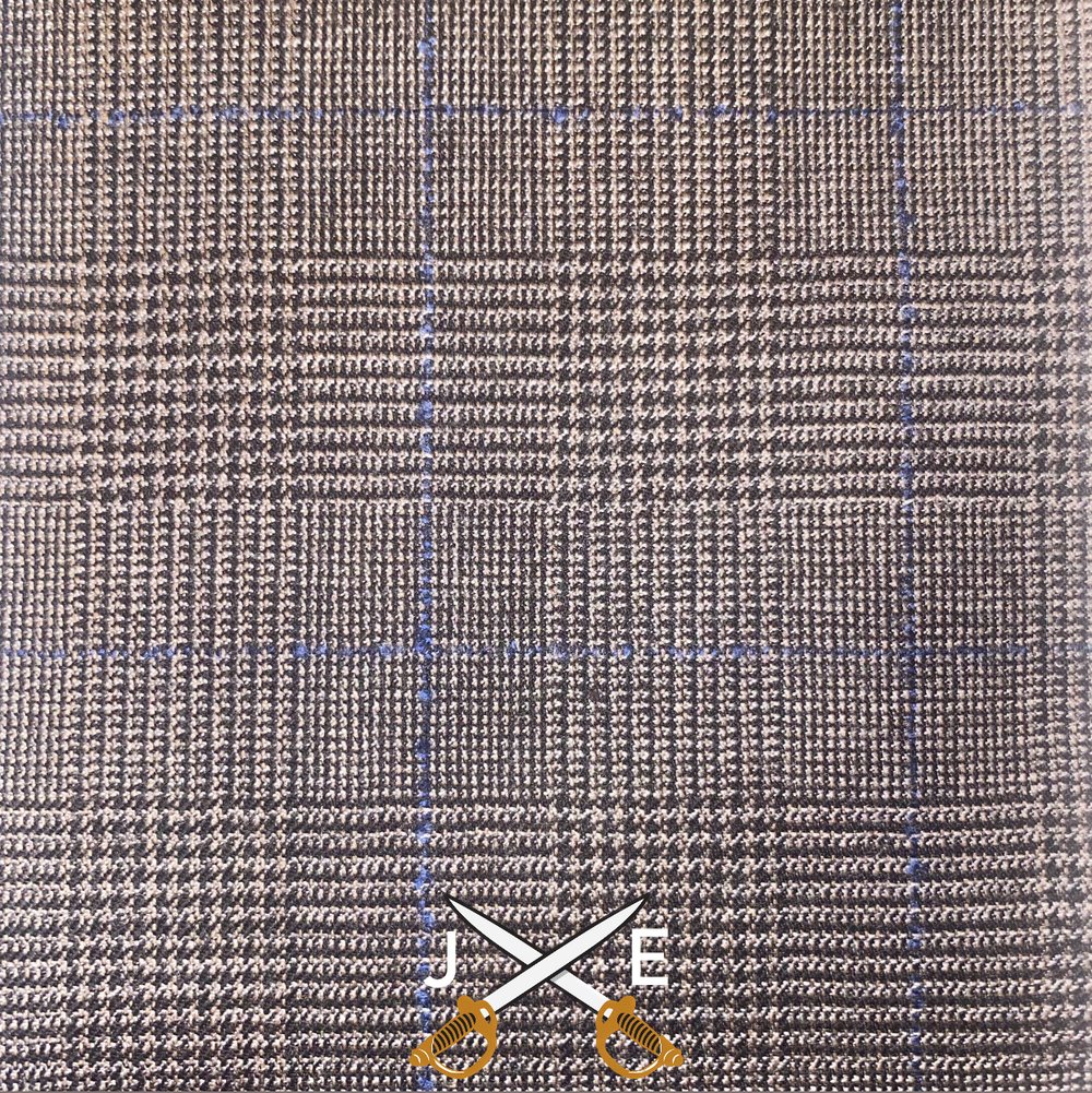 Image of Brown/Navy P.O.W. Signature Tie