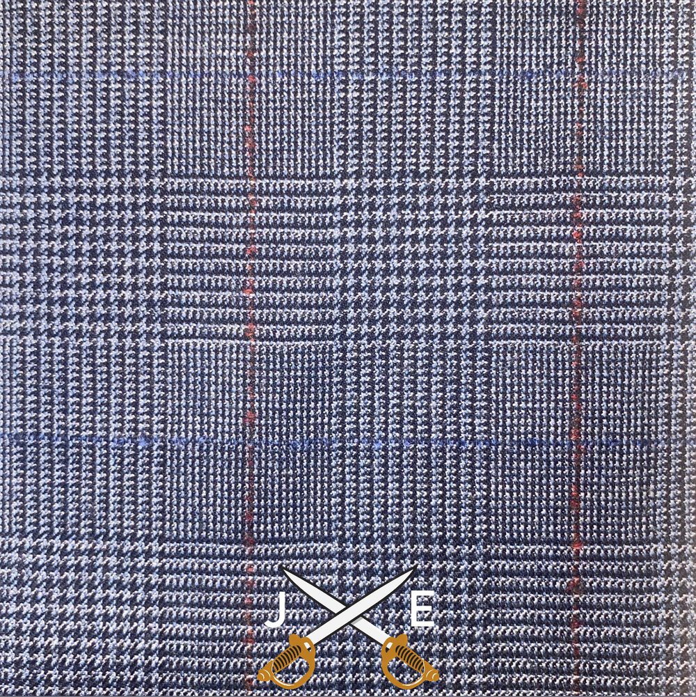 Image of Blue/Maroon P.O.W. Signature Tie