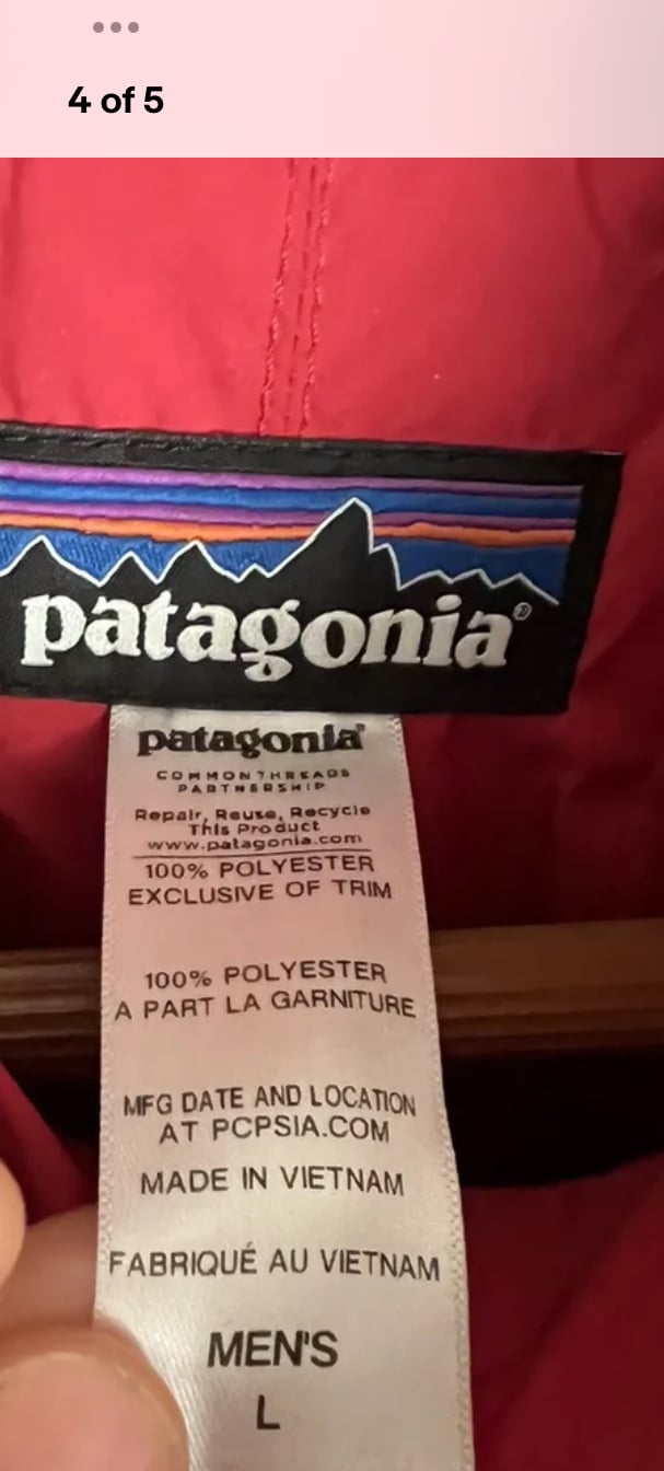 Image of Patagonia Retro X Cardigan Block Camo Rare Size L Razzle Dazzle Camo 