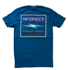 "Respect" blue tee