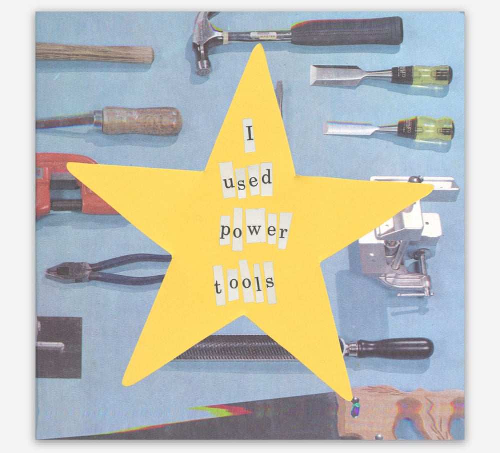 Image of "I used power tools" Gold Star Sticker