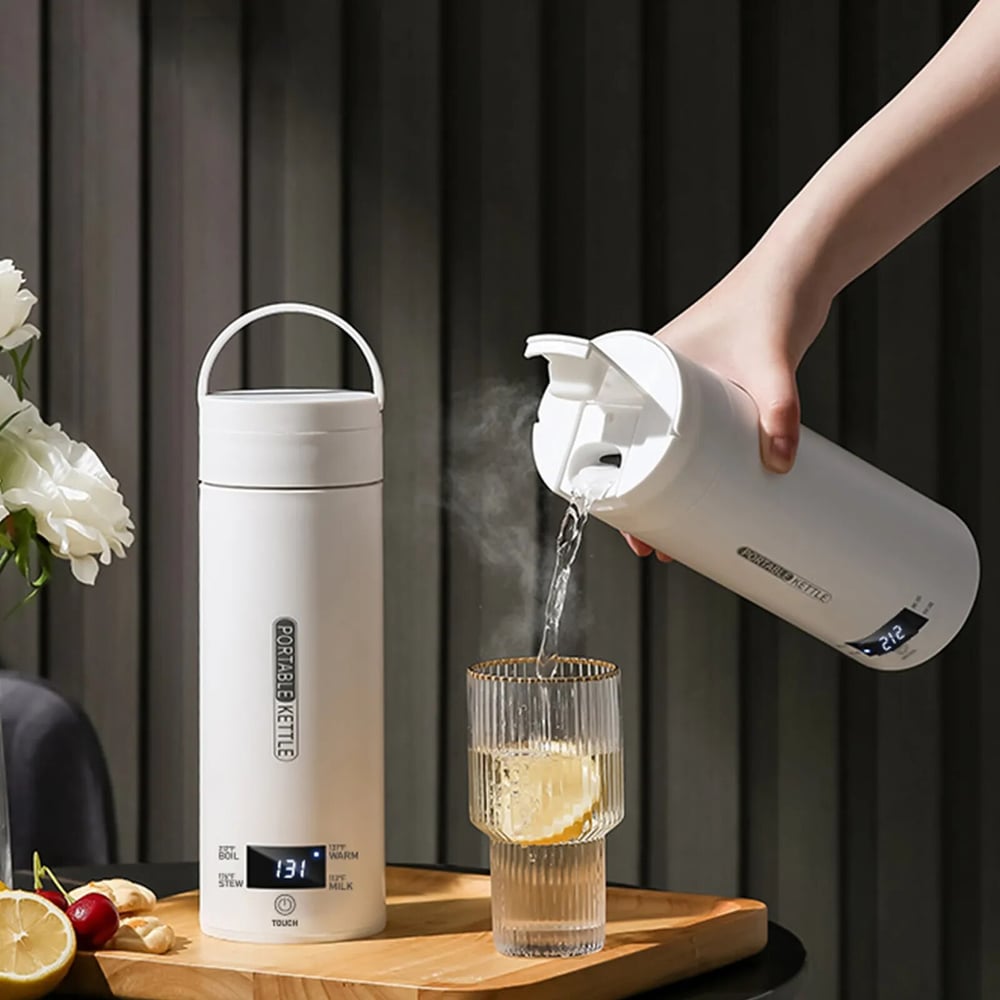 Portable Electric Heating Cup Perfect Travel Home Like Kettle Warms/Boils Water And your favorite..