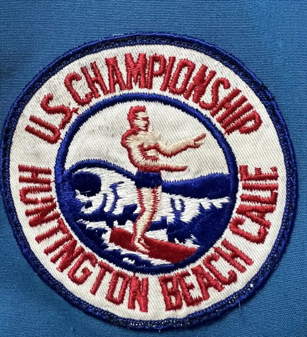 Image of Vintage Surf Club Surfing jacket 60s Huntington Beach US Championship Jacket L
