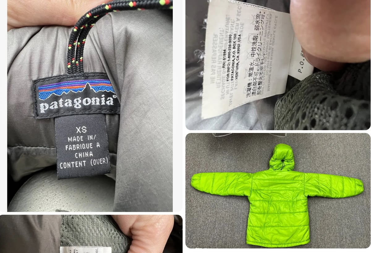 Deadstock NOS GECKO green Patagonia Das Parka Vintage FA 02 XS Deadstock NOS GECKO green Patagonia Das Parka Vintage FA 02 XS