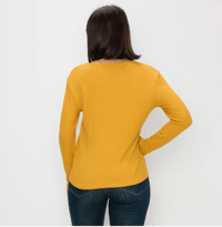 Image 2 of Baby Thermal Basic Long Sleeve Tee in Grape, Mustard, or Gray