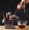 Kung Fu Tea Set Tea Ceremony Little Monk Accessories Set Clip Needle Ceramic Tea Scoop Strainers