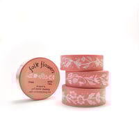 Image 1 of Folk Flowers Washi Tape
