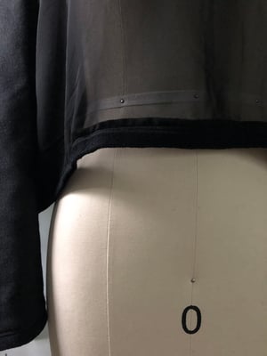 Image of Sheer-Front Sweatshirt (originally $128) Size S