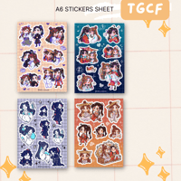 TGCF Stickers sheet A6