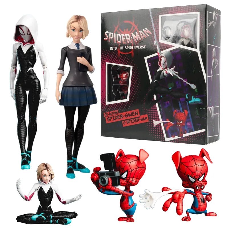 Gwen Figures Across the Spider-Verse Toy Sentinel Spider Gwen Stacy Action Figure Model