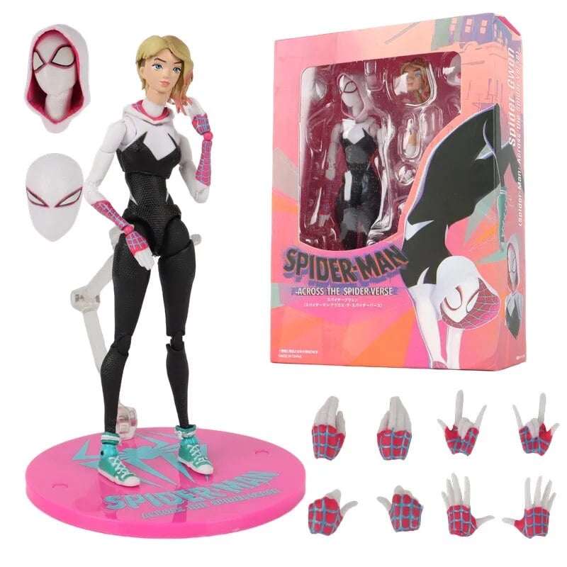 Gwen Figures Across the Spider-Verse Toy Sentinel Spider Gwen Stacy Action Figure Model