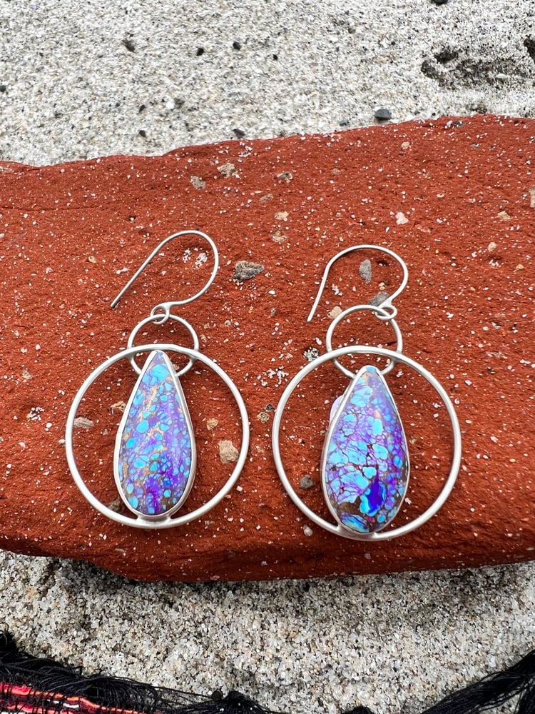 Image of Mohave Turquoise earring’s 