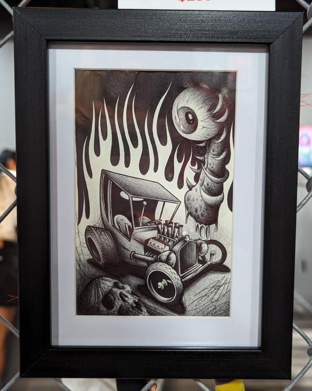 Image of "Hot Rod with Flames" by Jake Drone 