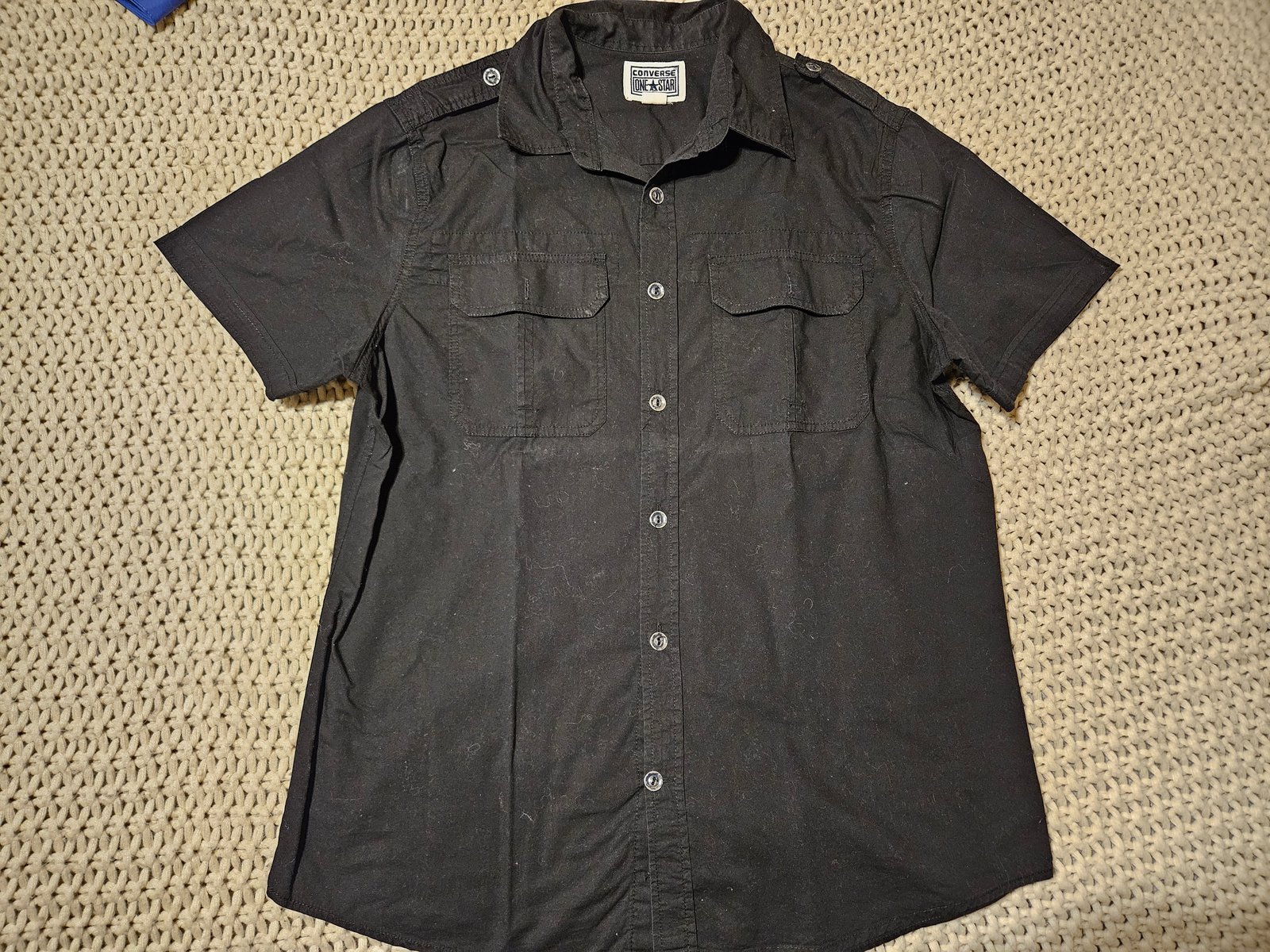 Converse button hot sale up shirt