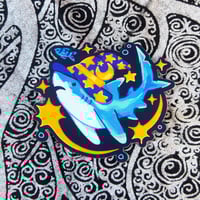 Image 1 of Blue Shark Wizard Sticker