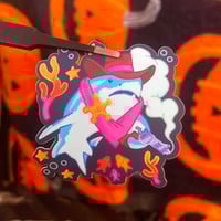 Image 3 of Great White Shark Cowboy Sticker