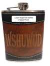 Leather WSHUWUD flask 