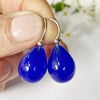 Earrings - Delft Blue Teardrops