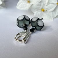 Image 2 of Earrings - Black and White