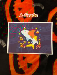 Image 3 of Candy Corn Shark 5"x7" Fine Art Print