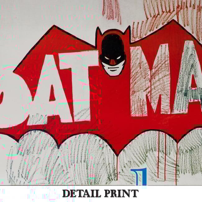 Batman | Andy Warhol | 1996 | Exhibition Poster | Wall Art Print | Home Decor