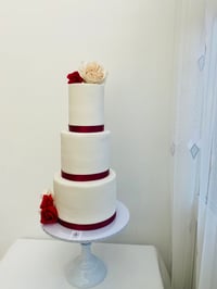 Image 1 of In Wine Colour Wedding cake
