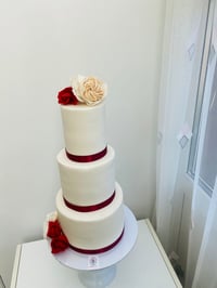 Image 2 of In Wine Colour Wedding cake