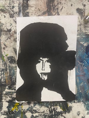 rorschach people - 15x11 cm, acrylic on aquarelle paper