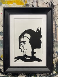 Image 1 of rorschach double portrait - 15x10 cm, acrylic on aquarelle paper