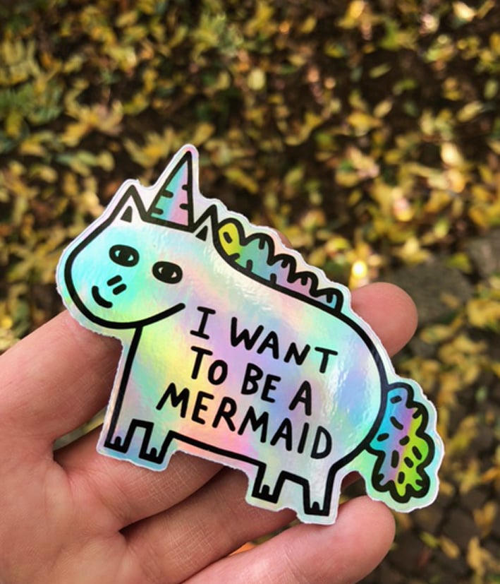 Image of Mermaid Holo Sticker