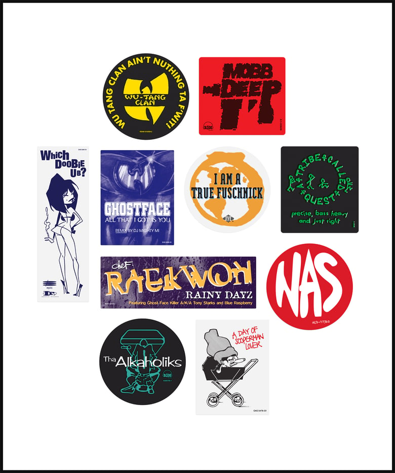 Image of "Don't Believe The Hype...Sticker" Mass Appeal Hip Hop 50 pack