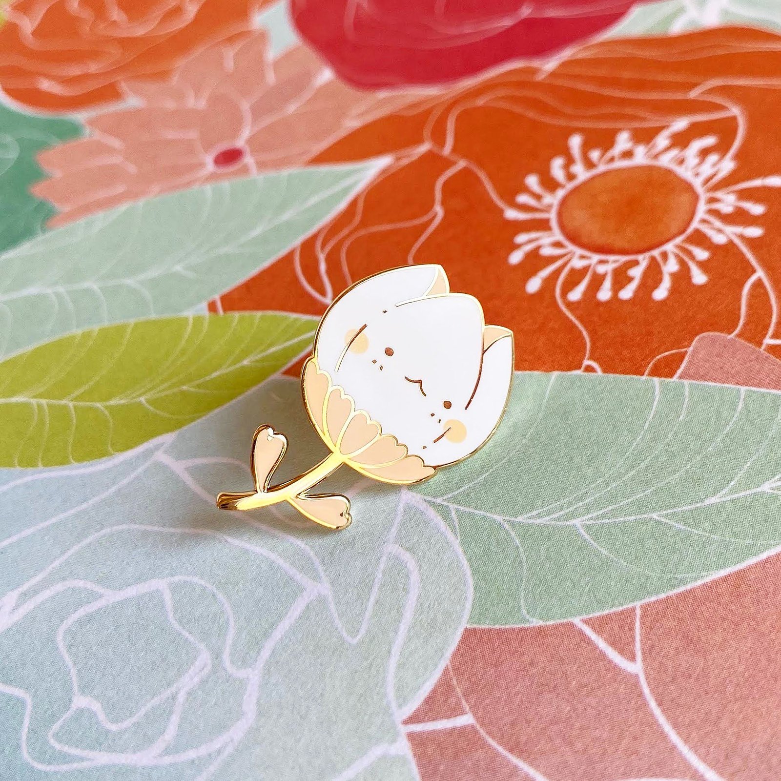 Happy Flower Kid Pin | mochichito