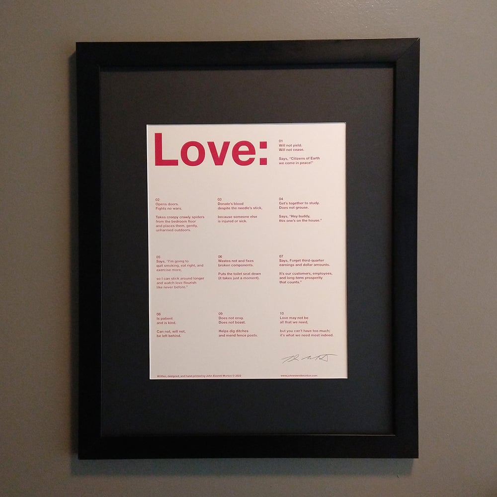 Love Poem Print (Red)